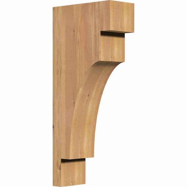 Ekena Millwork Mediterranean Smooth Corbel, Western Red Cedar, 5 1/2"W x 12"D x 28"H COR06X12X28MED00SWR - main